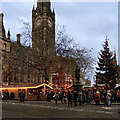 SJ8398 : Albert Square, Christmas Market by David Dixon