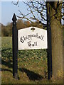 TM2775 : Chippenhall Hall sign by Geographer