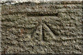 SE2749 : Cut Bench Mark, St John The Evangelist Church by Mark Anderson