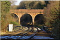 TQ2953 : Road Bridge at Merstham, Surrey by Peter Trimming