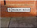 TM1744 : Ruskin Road sign by Geographer