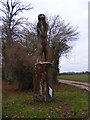 TM2175 : Sculpture at the entrance to Rookery Farm by Geographer