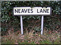 TM2374 : Neaves Lane sign by Geographer