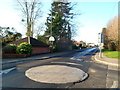 SO8204 : Mini-roundabout at the SE boundary of Stonehouse by Jaggery