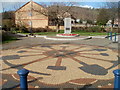 ST1888 : Trethomas War Memorial and mosaic by Jaggery