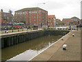 SK7953 : Newark Lock and old warehouses by Trevor Rickard