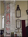 SU7139 : Painted Column, Alton Church by Colin Smith