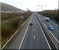 SS7492 : M4 motorway, Baglan by Jaggery