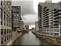 SJ8398 : River Irwell from Blackfriars Bridge by David Dixon