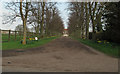 TL8701 : Limbourne Park Livery Stables driveway by Roger Jones