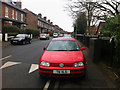 SJ8293 : Parked on the pavement - Sandy Lane Chorlton by Phil Champion