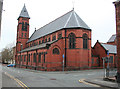 SJ7055 : St Mary's Church, Crewe: rear view by Espresso Addict