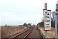 TG4505 : Railway crossing near Berney Arms station by Christopher Hilton