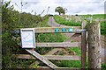 SO7780 : Signs on gate at start of farm track, near Upper Arley by P L Chadwick