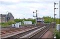 NS7993 : Stirling Middle signal box by Craig Wallace