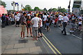 SO8454 : Crowds on Worcester Bridge by Philip Halling