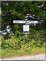 TM5187 : Gisleham Roadsign by Geographer