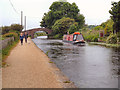 SJ6899 : Narrowboat, Great Fold Bridge by David Dixon