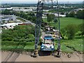 ST3186 : The eastern end of Newport Transporter Bridge by Robin Drayton