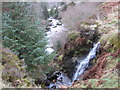 NY7481 : Waterfall on Unnamed Sike near Jerry's Linn by Les Hull