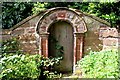 SJ3971 : Georgian Doorway in St Oswald's Churchyard, Backford by Jeff Buck