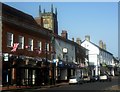 TQ3937 : Looking along East Grinstead High Street - it seems there always has to be one .... by Ed of the South