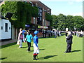 TL6161 : The July Course, Newmarket - Jockey walking to the parade ring by Richard Humphrey