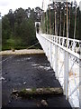 NO1990 : Downstream face of Garbh Allt Shiel footbridge (2012) by Stanley Howe