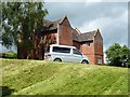 SO5492 : Brick-built farmhouse at Wilderhope by Christine Johnstone