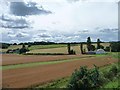 SO8074 : Microlight hangar, windsock and grass runway by Christine Johnstone