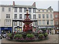 NX9776 : Fountain, Dumfries High Street by Graham Robson