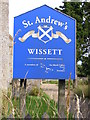 TM3679 : St.Andrew's Church sign by Geographer