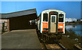 D4002 : Platform, Larne Town station (1988) by Albert Bridge