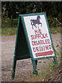 TM4366 : Mid Suffolk Disabled Driving sign by Geographer