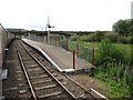 TL1697 : East-bound platform, Orton Mere station by Christine Johnstone