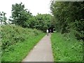 SE4029 : Cyclists heading south on the Lines Way by Christine Johnstone