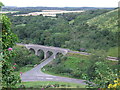 SY9582 : Road junction and viaduct, Corfe Castle by Malc McDonald