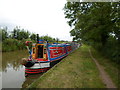 SK3705 : Working Narrow Boat Hadar moored between Bridge No.49 & No.50, Ashby Canal by Keith Lodge