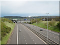 SP2186 : M6 Toll crossed by M6 eastbound, looking east by Robin Stott