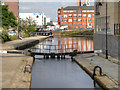 SJ8498 : Rochdale Canal, Lock#84 and Piccadilly Basin by David Dixon