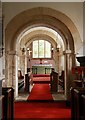 TL7359 : St Peter, Ousden - Tower arch by John Salmon