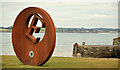 J6563 : "E" sculpture, Ballyhalbert harbour by Albert Bridge