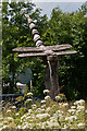 SU9950 : Chainsaw Sculpture, Woodbridge Meadows by Ian Capper