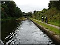 SP0288 : Police cycling along the towpath by Christine Johnstone