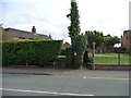 SK2125 : Village postbox, Main Road, Anslow by Christine Johnstone