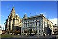 SJ3390 : Cunard Building and Royal Liver Building, Liverpool by Jeff Buck