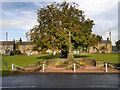 NY8677 : Village Green and War Memorial, Wark by David Dixon