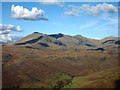 NY2102 : Upper Eskdale and the Scafell range from Harter Fell by Karl and Ali