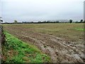 NZ2216 : Tyre tracks at the northern edge of an arable field by Christine Johnstone