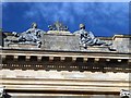 SP6737 : Sculpture on the facade of Stowe House by David Smith